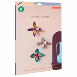 Studio Roof Décoration murale Fleur Lavender - Set de 3 Multicolore