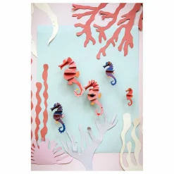 Studio Roof Décoration murale Hippocampes - Set de 5|Enfant Décoration Murale|Déco Murale Enfant