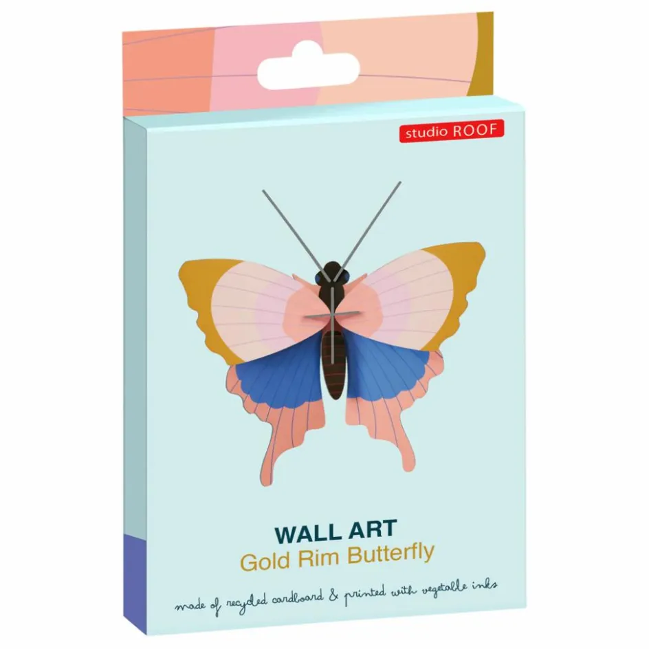 Enfant Studio Roof Décoration Murale|Déco Murale Enfant*Décoration murale Papillon Gold Rim