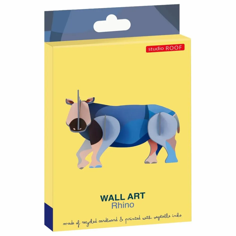 Studio Roof Décoration murale Rhinocéros|Enfant Décoration Murale|Déco Murale Enfant