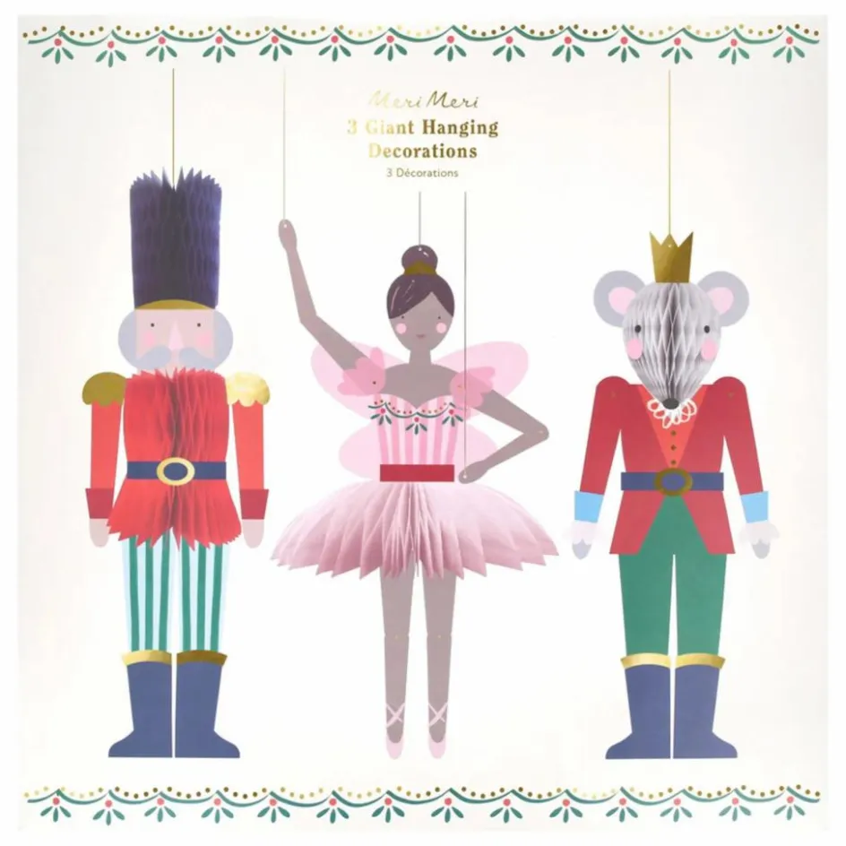 Enfant Meri Meri Décoration De Fête*Décorations géantes à suspendre Casse Noisette - Lot de 3