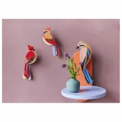 Studio Roof Décorations murales Cardinals - Set de 2 ||Enfant Décoration Murale|Déco Murale Enfant