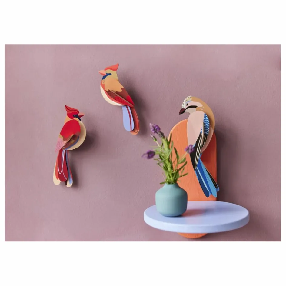 Studio Roof Décorations murales Cardinals - Set de 2 ||Enfant Décoration Murale|Déco Murale Enfant