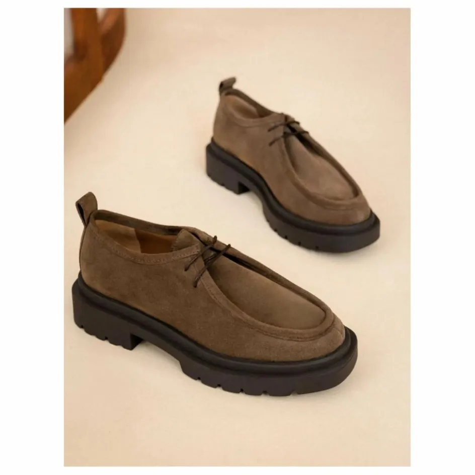 Sale Derbies Noreen Suède | Femme Derbies, Mocassins, Ballerines