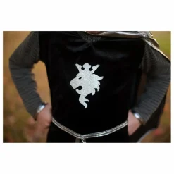 Best Great Pretenders Déguisement de chevalier avec cape et couronne Argenté