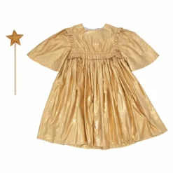 Sale Meri Meri Déguisement robe d'ange en lamé et baguette | Doré