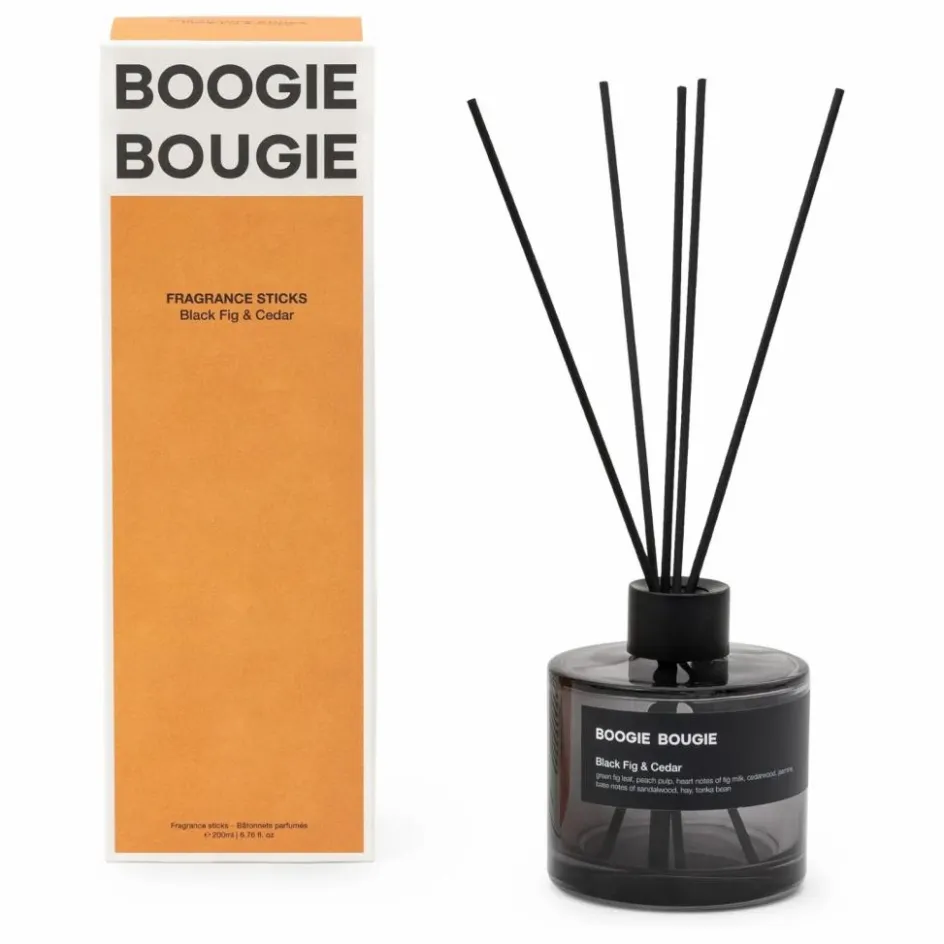 Boogie Bougie Diffuseur Black Fig & Cedar - 200 ml|Homme Bougies, Senteurs|Bougies, Senteurs