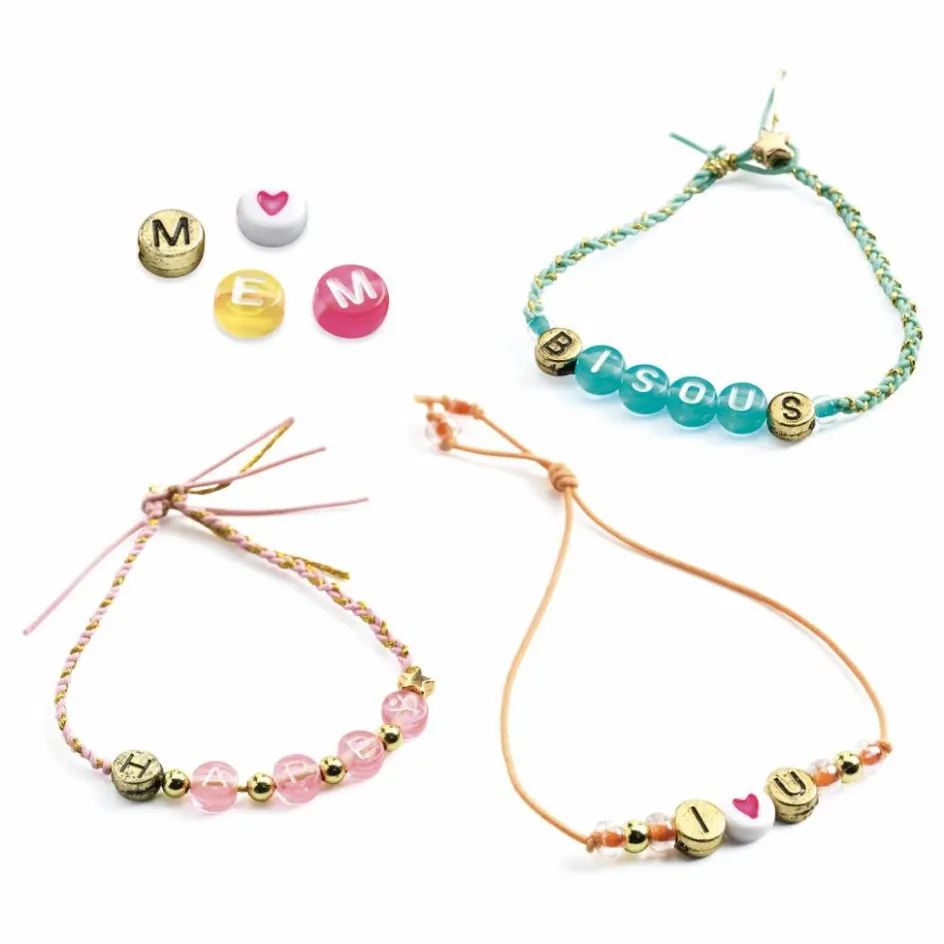 Djeco Loisirs Créatifs*DIY bracelets alphabet à créer