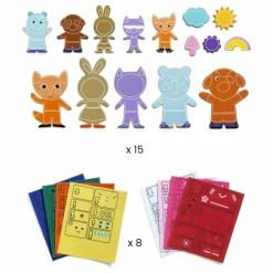 Best Djeco DIY Funky Family Multicolore