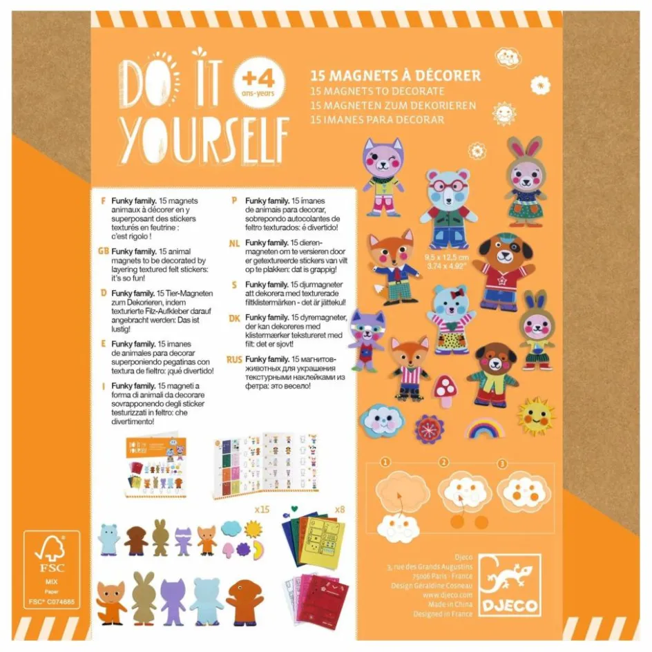 Best Djeco DIY Funky Family Multicolore