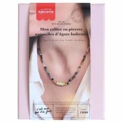 La Petite Épicerie DIY Mon Collier en pierres naturelles d'agate| Loisirs Créatifs