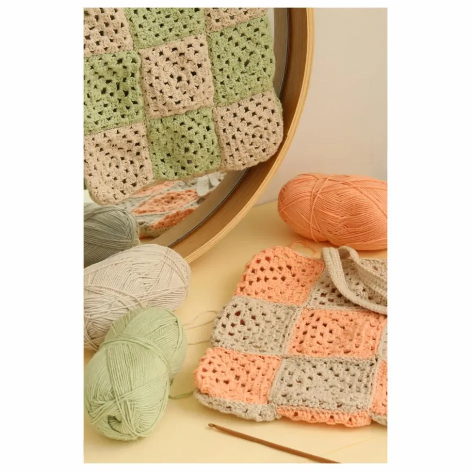 Discount La Petite Épicerie DIY Mon sac granny squares | Rose pêche