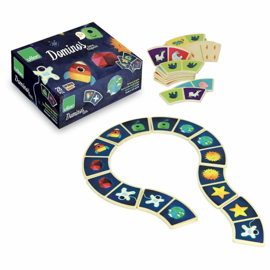 Discount Vilac Dominos Dans les étoiles Multicolore