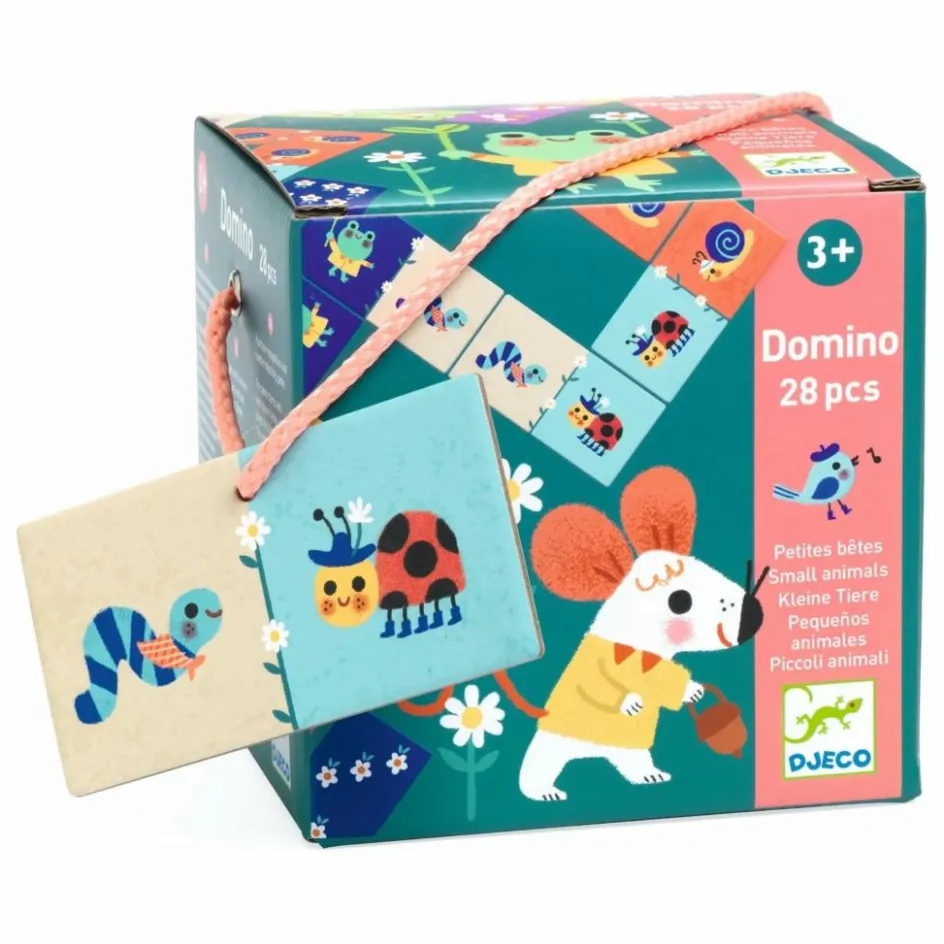 Hot Djeco Dominos Petites bêtes Multicolore