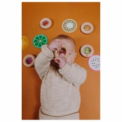 Petit Boum Donut sensoriel Fraises| Jouets D'Éveil|Jouets D'Éveil