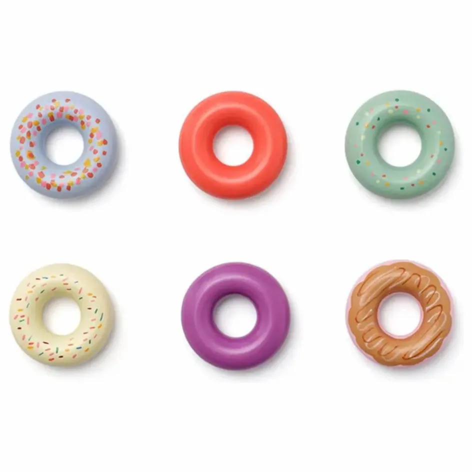 Clearance Donuts en bois - Boîte de 6 Cuisines, Marchandes