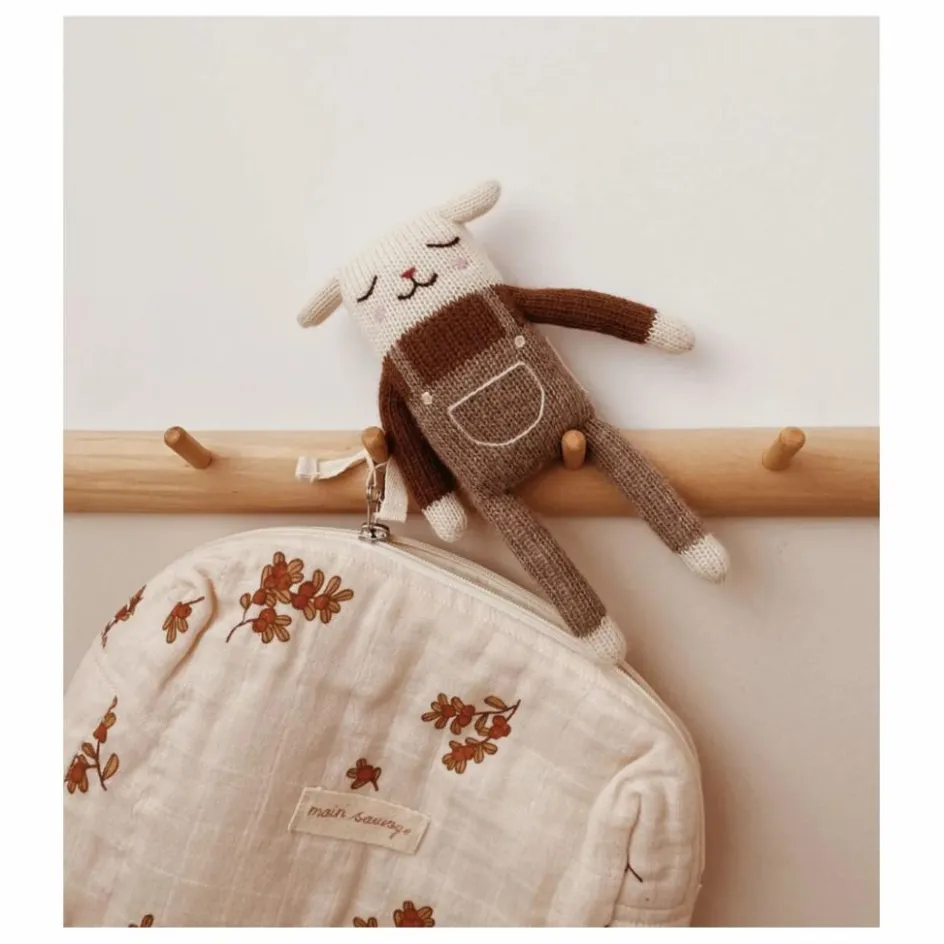 Main Sauvage Doudou Agneau salopette || Doudous, Peluches|Doudous Et Peluches
