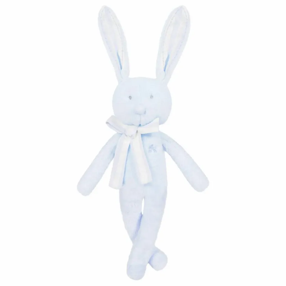 New Tartine et Chocolat Doudou Augustin le lapin tout doux | Bleu ciel