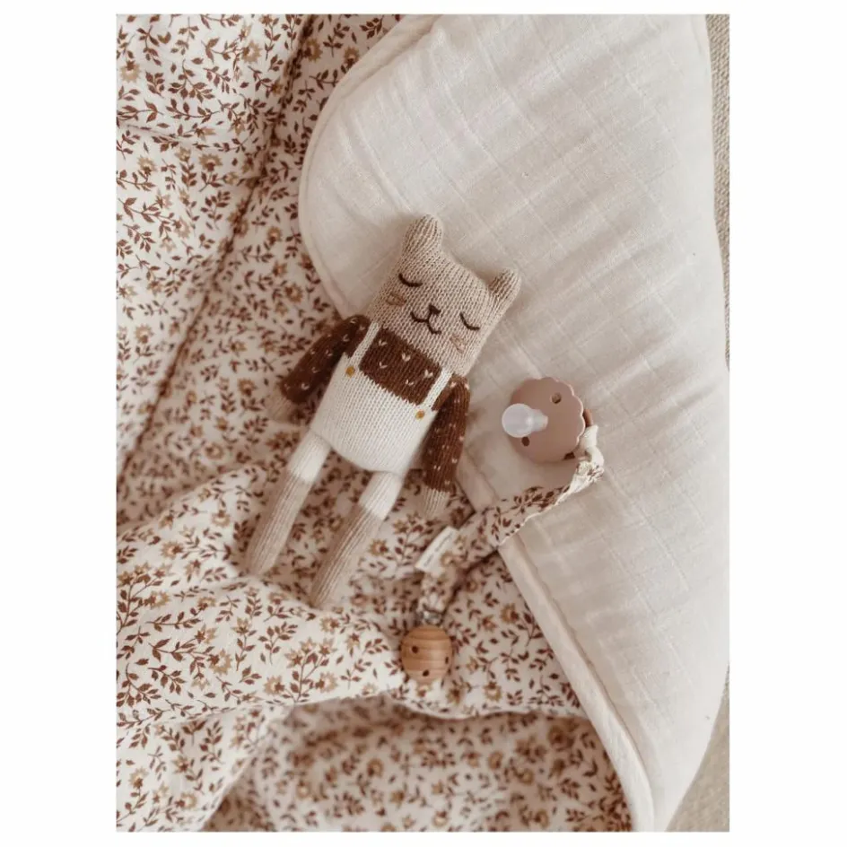 Outlet Main Sauvage Doudou Chaton salopette | Ecru