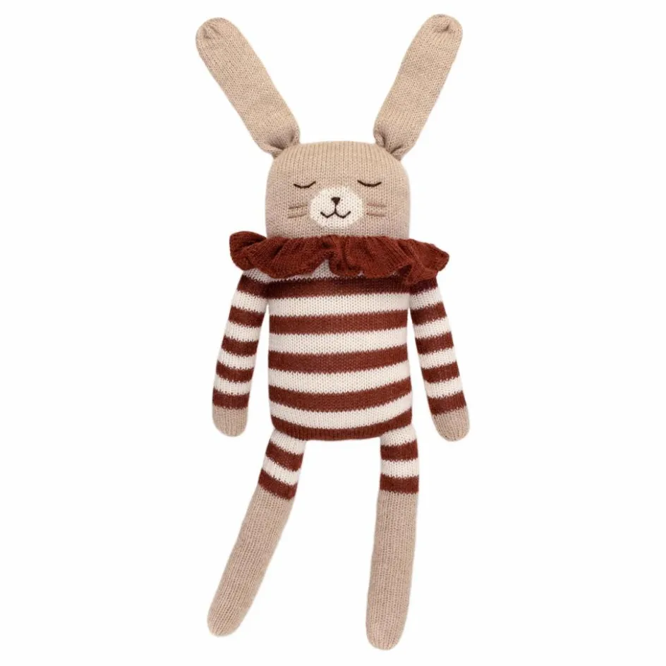 Main Sauvage Doudous, Peluches|Doudous Et Peluches*Doudou grand Lapin barboteuse rayée |