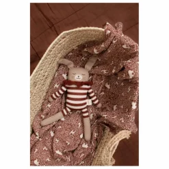 Main Sauvage Doudous, Peluches|Doudous Et Peluches*Doudou grand Lapin barboteuse rayée |