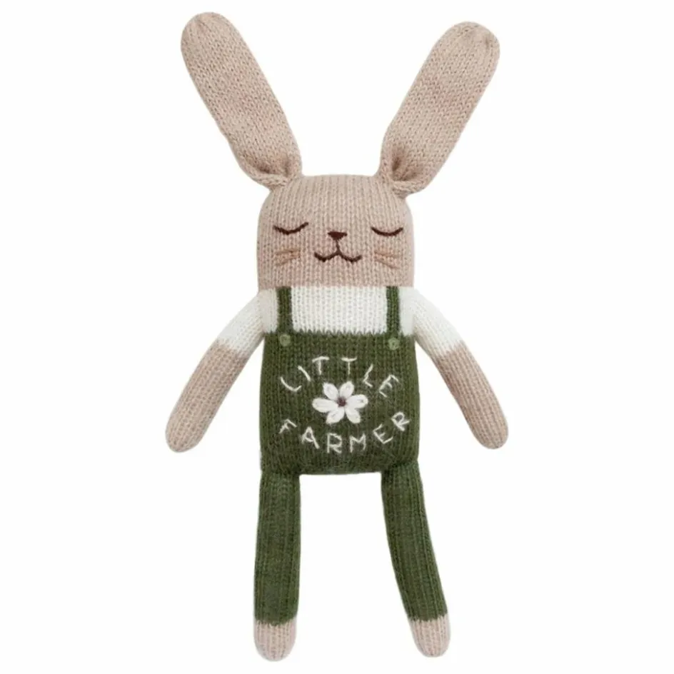 Clearance Main Sauvage Doudou Lapin fermier | Vert