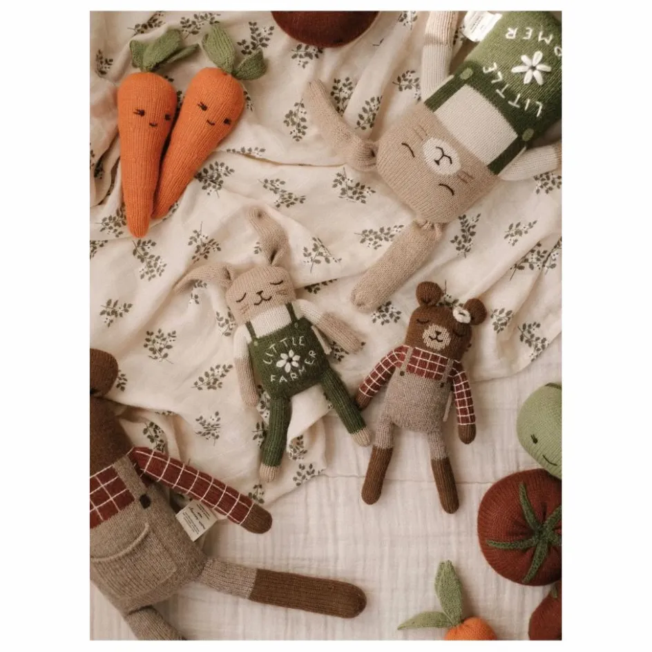 Clearance Main Sauvage Doudou Lapin fermier | Vert