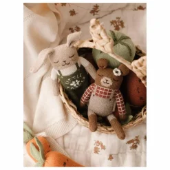 Clearance Main Sauvage Doudou Lapin fermier | Vert