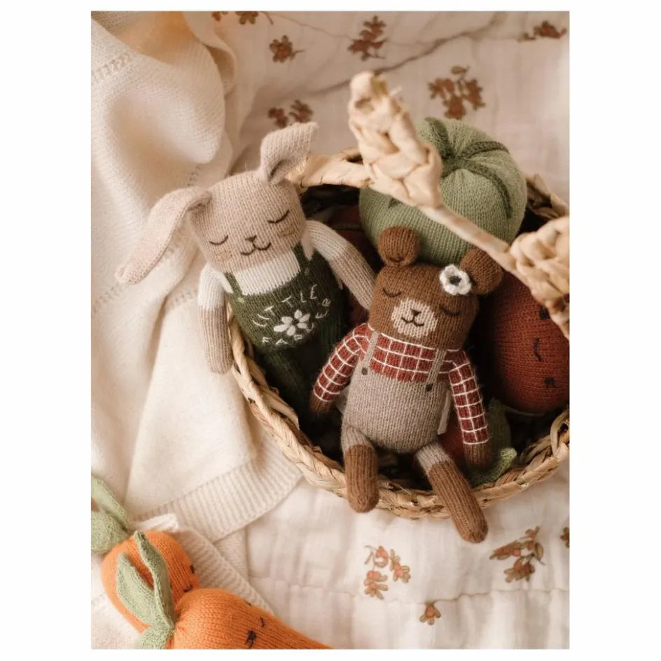 Clearance Main Sauvage Doudou Lapin fermier | Vert