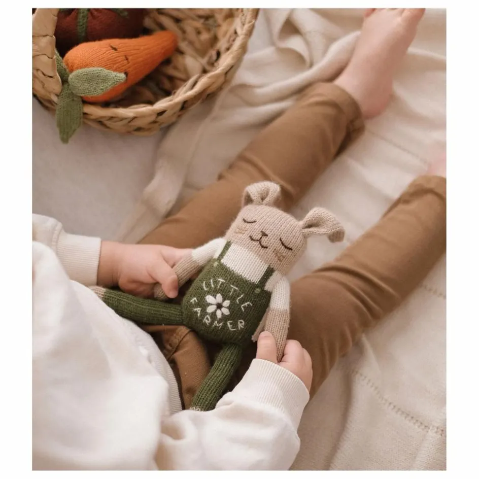 Clearance Main Sauvage Doudou Lapin fermier | Vert