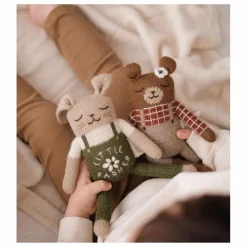 Clearance Main Sauvage Doudou Lapin fermier | Vert