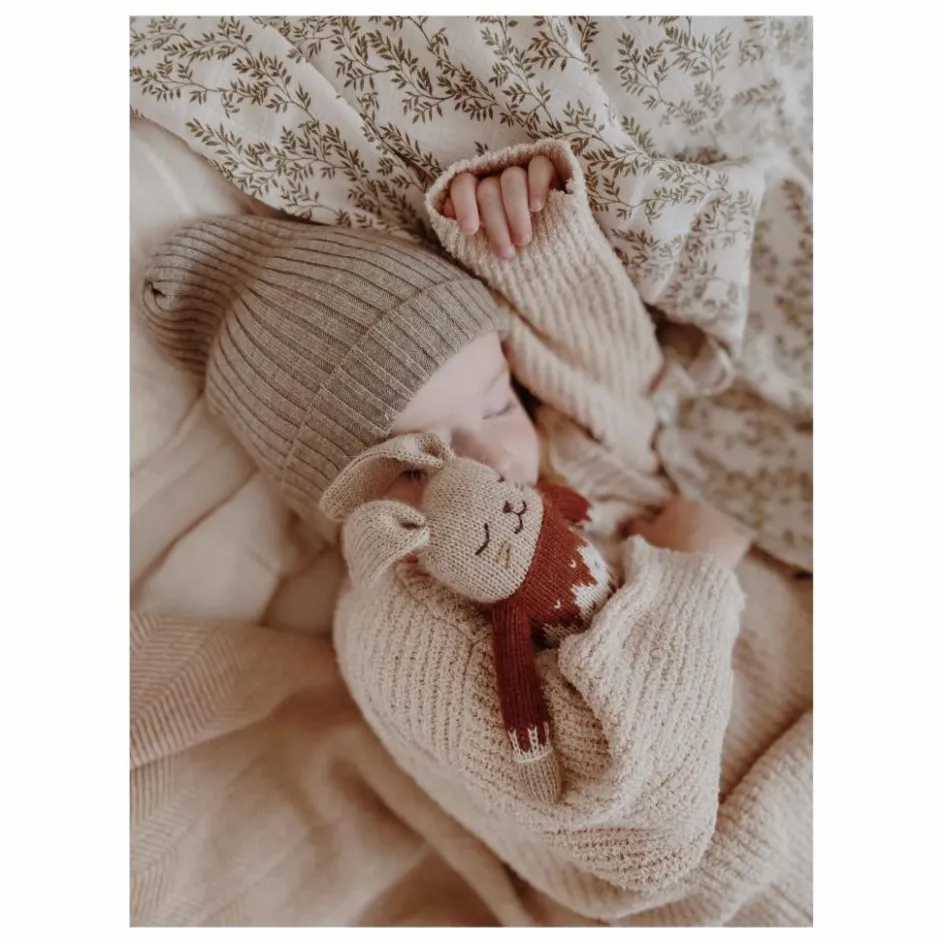 Main Sauvage Doudou lapin pull jacquard || Doudous, Peluches|Doudous Et Peluches