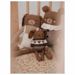 Main Sauvage Doudou Lapin pull jacquard | Mocha