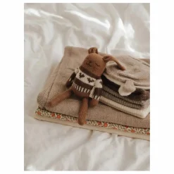 Main Sauvage Doudou Lapin pull jacquard | Mocha
