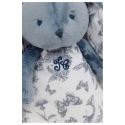 Clearance Tartine et Chocolat Doudou veilleuse Augustin le lapin Toile de Jouy | Bleu
