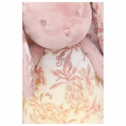 Outlet Tartine et Chocolat Doudou veilleuse Augustin le lapin Toile de Jouy | Rose pêche