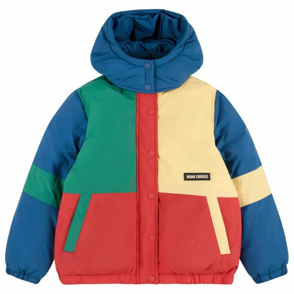 Outlet Bobo Choses Doudoune Colorblock Fibres Recyclées | Bleu