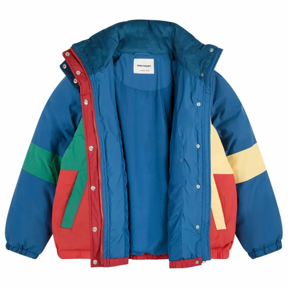 Outlet Bobo Choses Doudoune Colorblock Fibres Recyclées | Bleu