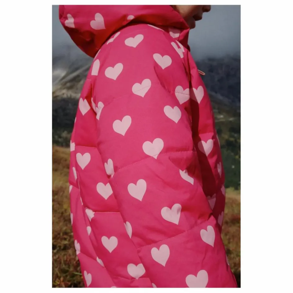 Konges Sløjd Doudoune Nuka Cœurs Fibres Recyclées | Rose fuschia