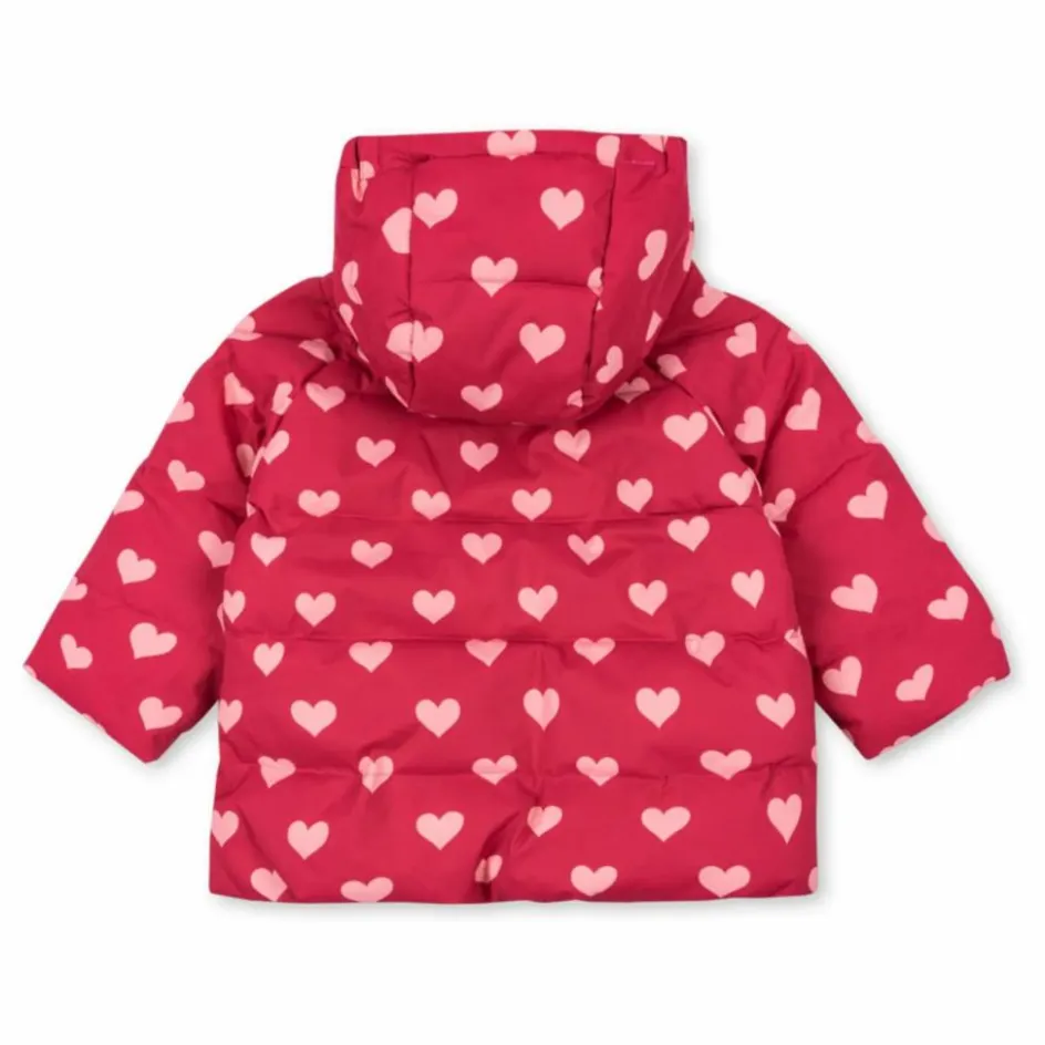 Konges Sløjd Doudoune Nuka Cœurs Fibres Recyclées | Rose fuschia