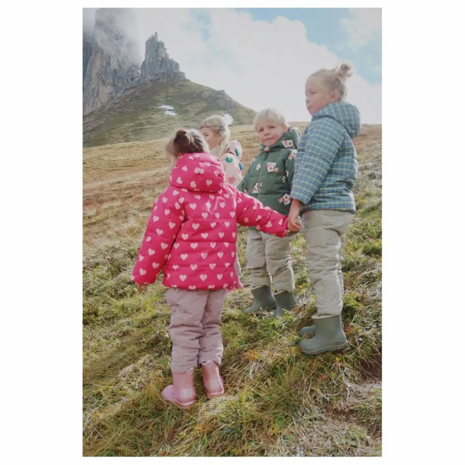 Konges Sløjd Doudoune Nuka Cœurs Fibres Recyclées | Rose fuschia