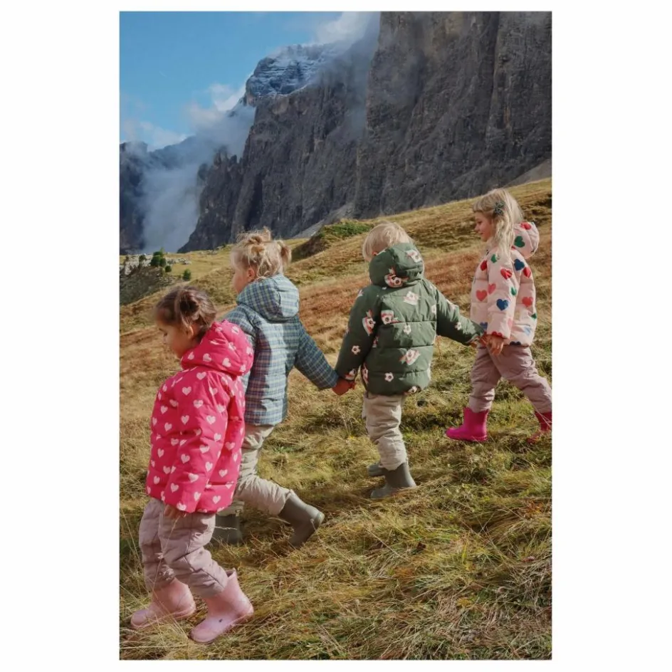 Konges Sløjd Doudoune Nuka Cœurs Fibres Recyclées | Rose fuschia
