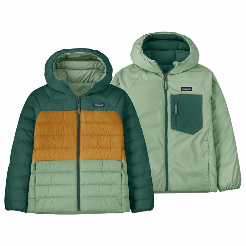 New Patagonia Doudoune Réversible Down Fibres Recyclées | Vert pâle