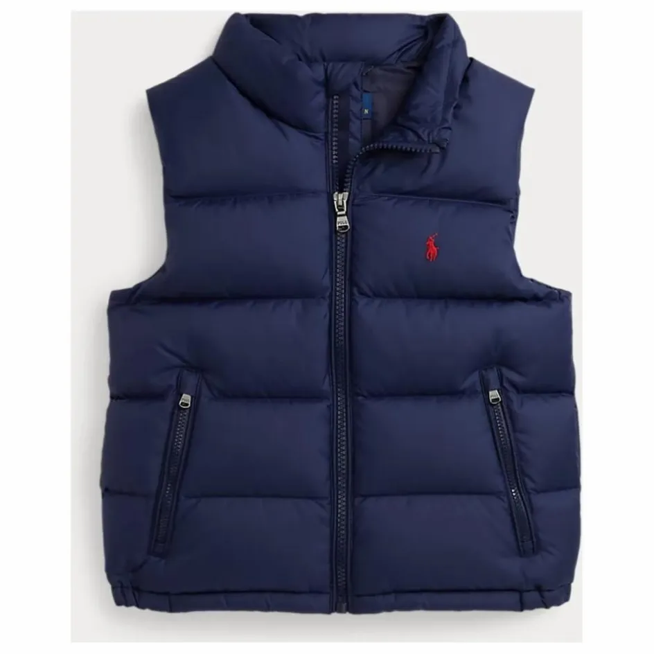 Enfant Ralph Lauren Manteaux, Blousons|Manteaux, Blousons*Doudoune Sans Manches Logo Fibres Recyclées |