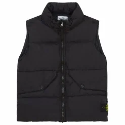 Best Stone Island Doudoune Sans Manches Logo | Noir