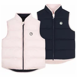 Online Petit Bateau Doudoune Sans Manches Réversible | Rose pâle