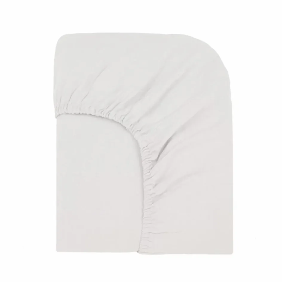 Clearance Communauté de biens Drap housse Lin lavé | Blanc cassé