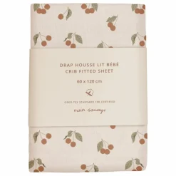 Main Sauvage Drap-housse Cherry || Linge De Lit Bébé|Linge De Lit Bébé