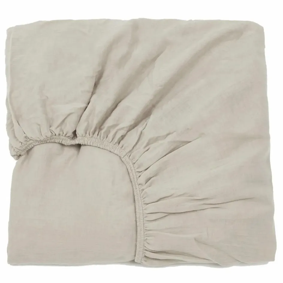 Haomy Linge De Lit*Drap-housse Dili en voile de coton |
