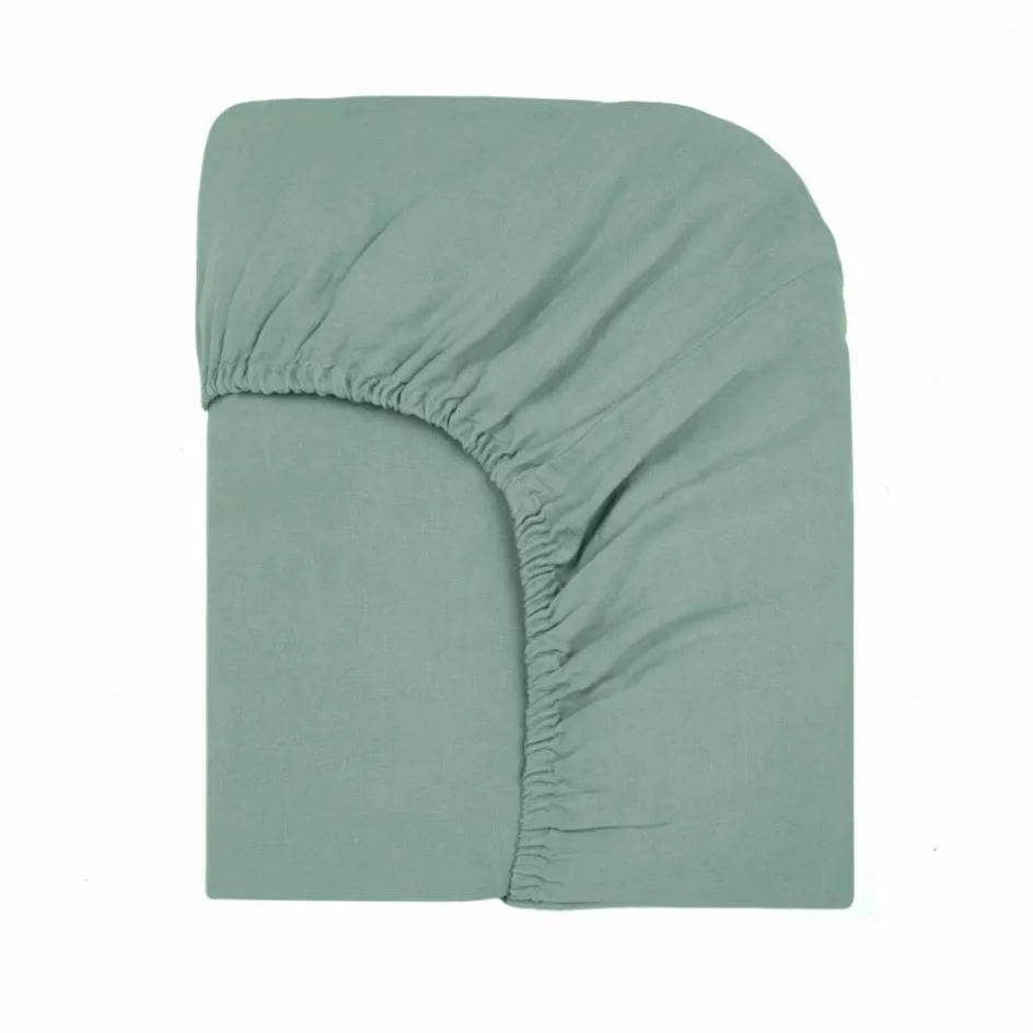 Drap-housse en lin lavé | Enfant Linge De Lit Enfant|Linge De Lit
